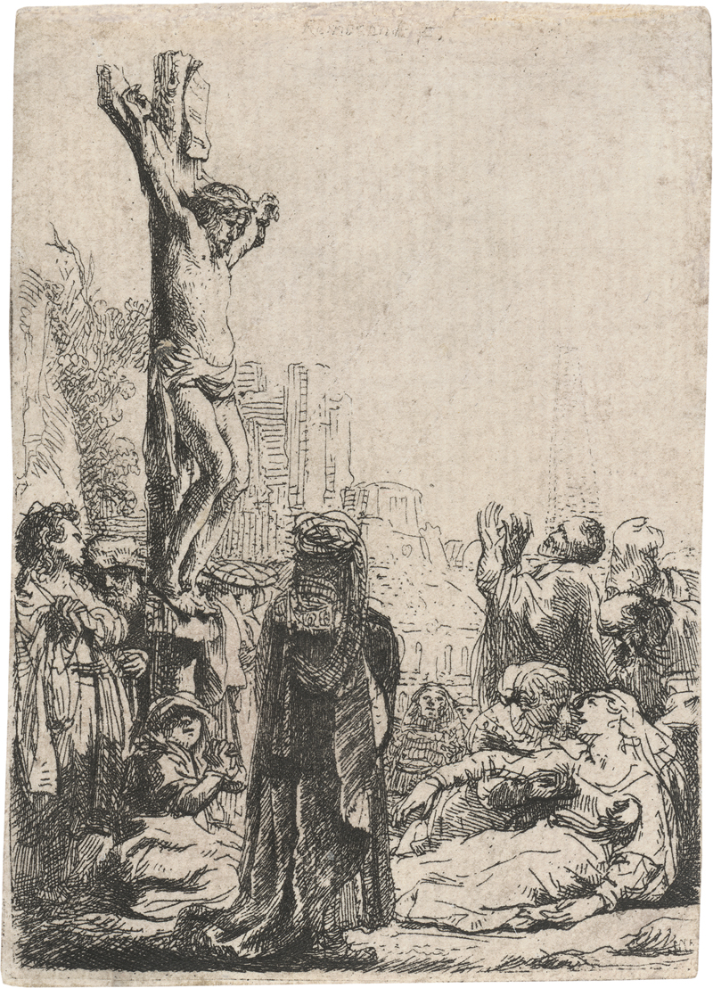 Lot 5178, Auction 128, Rembrandt Harmensz. van Rijn, Christus am Kreuze (kleine Platte)