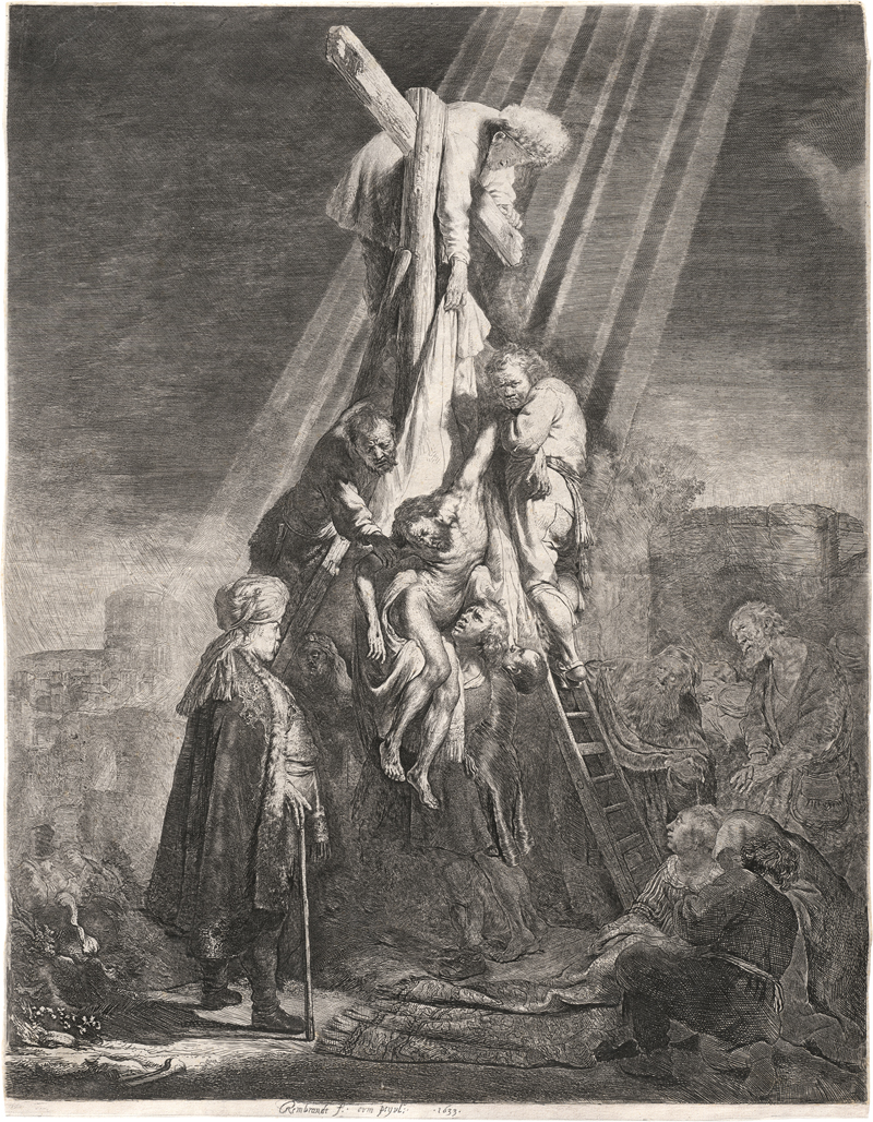 Lot 5179, Auction 128, Rembrandt Harmensz. van Rijn, Die Große Kreuzabnahme