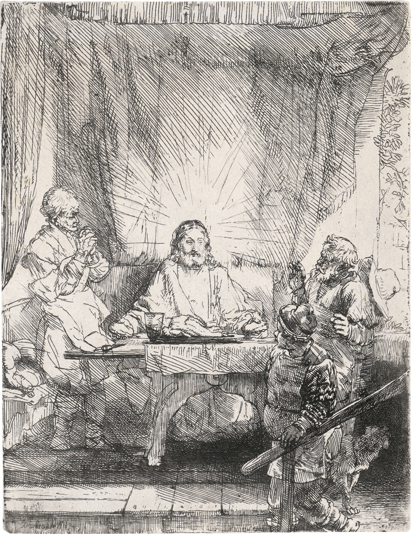 Lot 5180, Auction 128, Rembrandt Harmensz. van Rijn, Christus in Emmaus