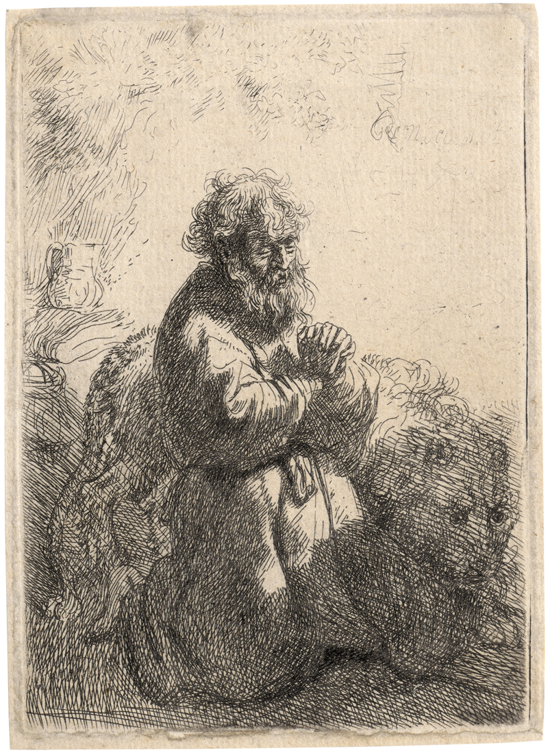 Lot 5182, Auction 128, Rembrandt Harmensz. van Rijn, Hieronymus im Gebet