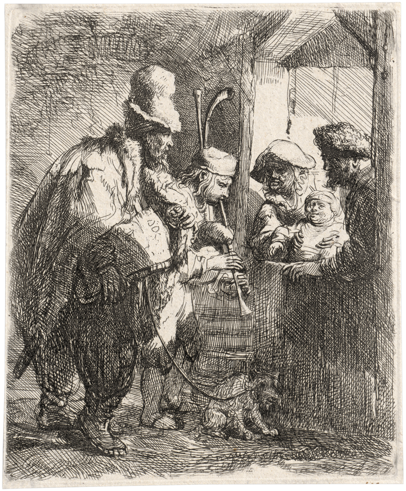 Lot 5183, Auction 128, Rembrandt Harmensz. van Rijn, Die wandernden Musikanten