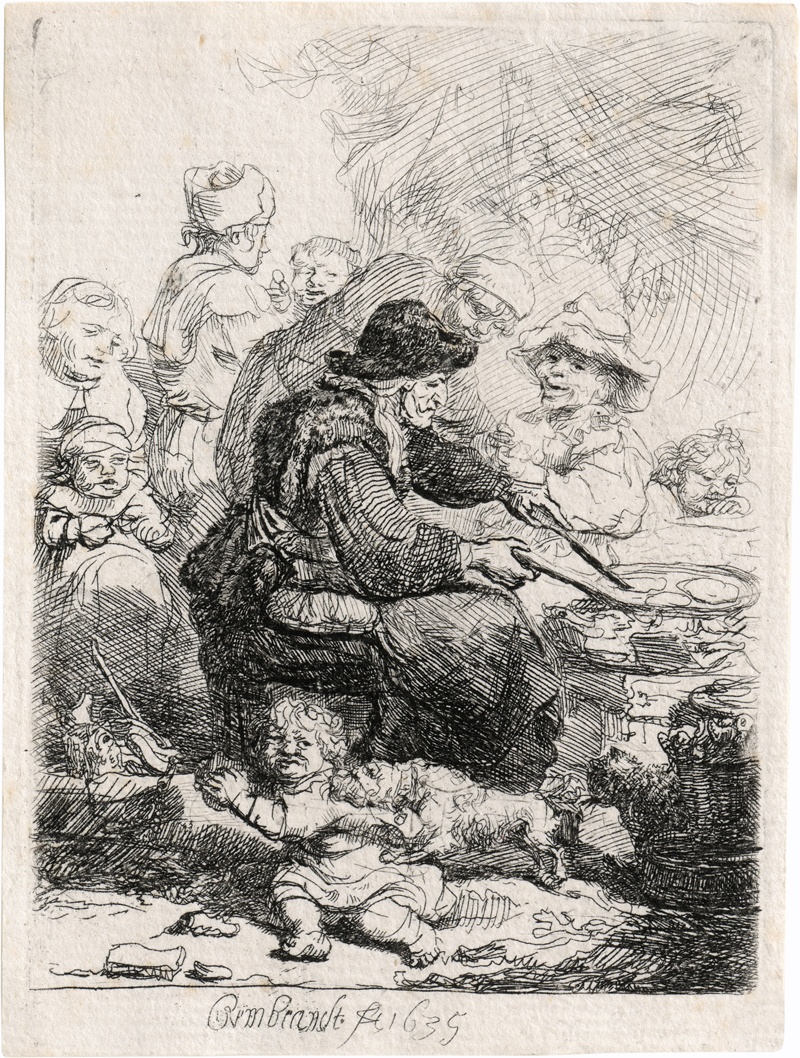 Lot 5184, Auction 128, Rembrandt Harmensz. van Rijn, Die Pfannkuchenbäckerin