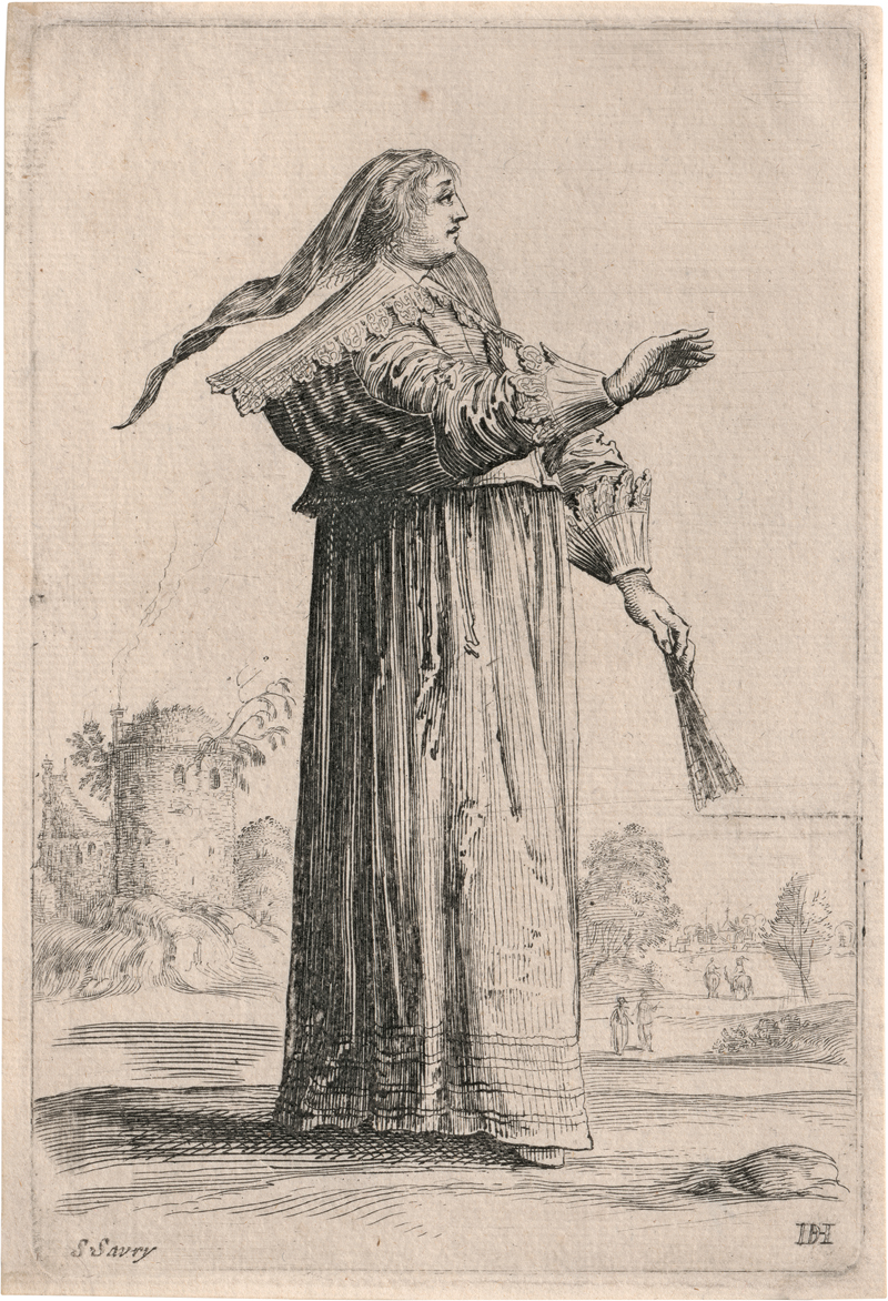 Lot 5205, Auction 128, Savery, Salomon, Vier stehende Frauen in barocker Kleidung