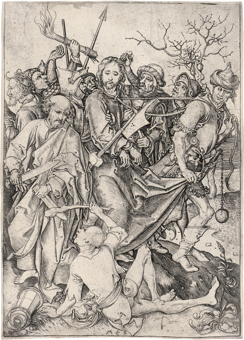 Lot 5206, Auction 128, Schongauer, Martin, Die Gefangennahme Christi