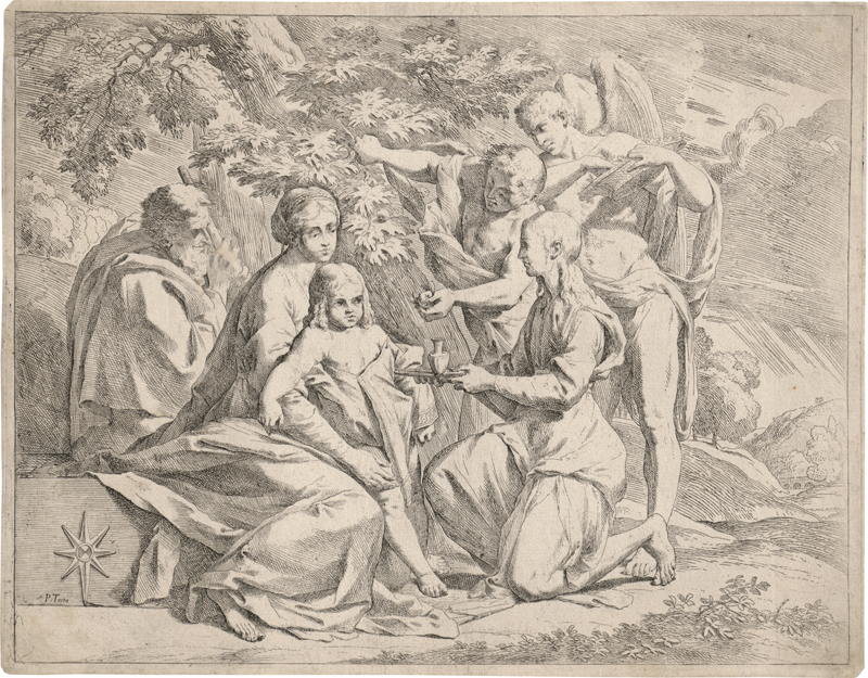 Lot 5211, Auction 128, Testa, Pietro, Die Hl. Familie, von Engeln verehrt