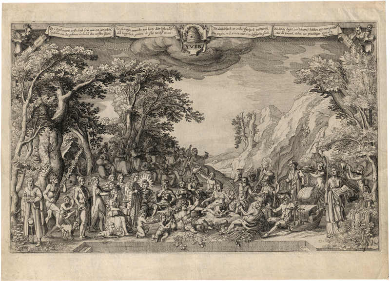Lot 5219, Auction 128, Visscher II, Claes Jansz., Einjähriges Jubiläum des Amsterdamer Theaters.
