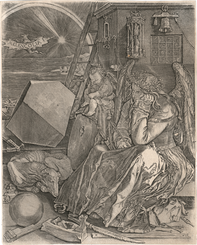 Lot 5225, Auction  128, Wierix, Johannes, Die Melancholie (Melencolia I.)