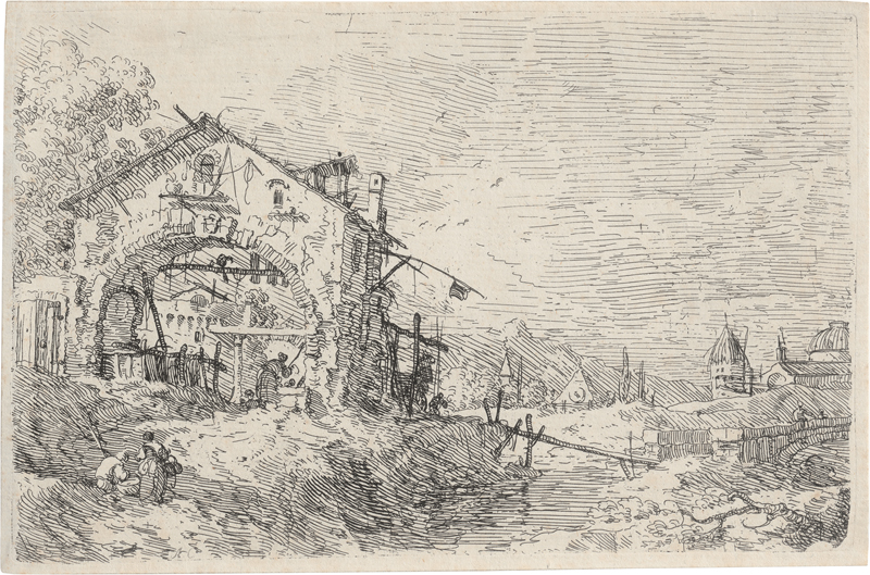 Lot 5232, Auction  128, Canaletto, Die Landschaft mit der Frau am Brunnen