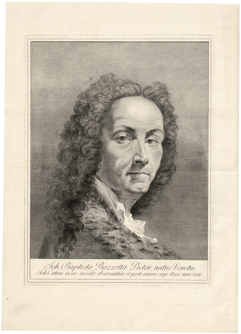 Lot 5234, Auction 128, Cattini, Giovanni, Brustbildnis des Giovanni Battista Piazzetta