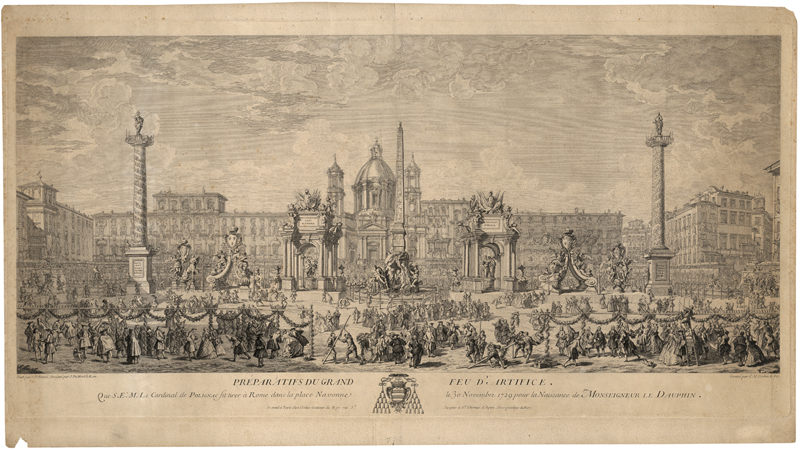 Lot 5235, Auction 128, Cochin le fils, Charles Nicolas, Piazza Navona