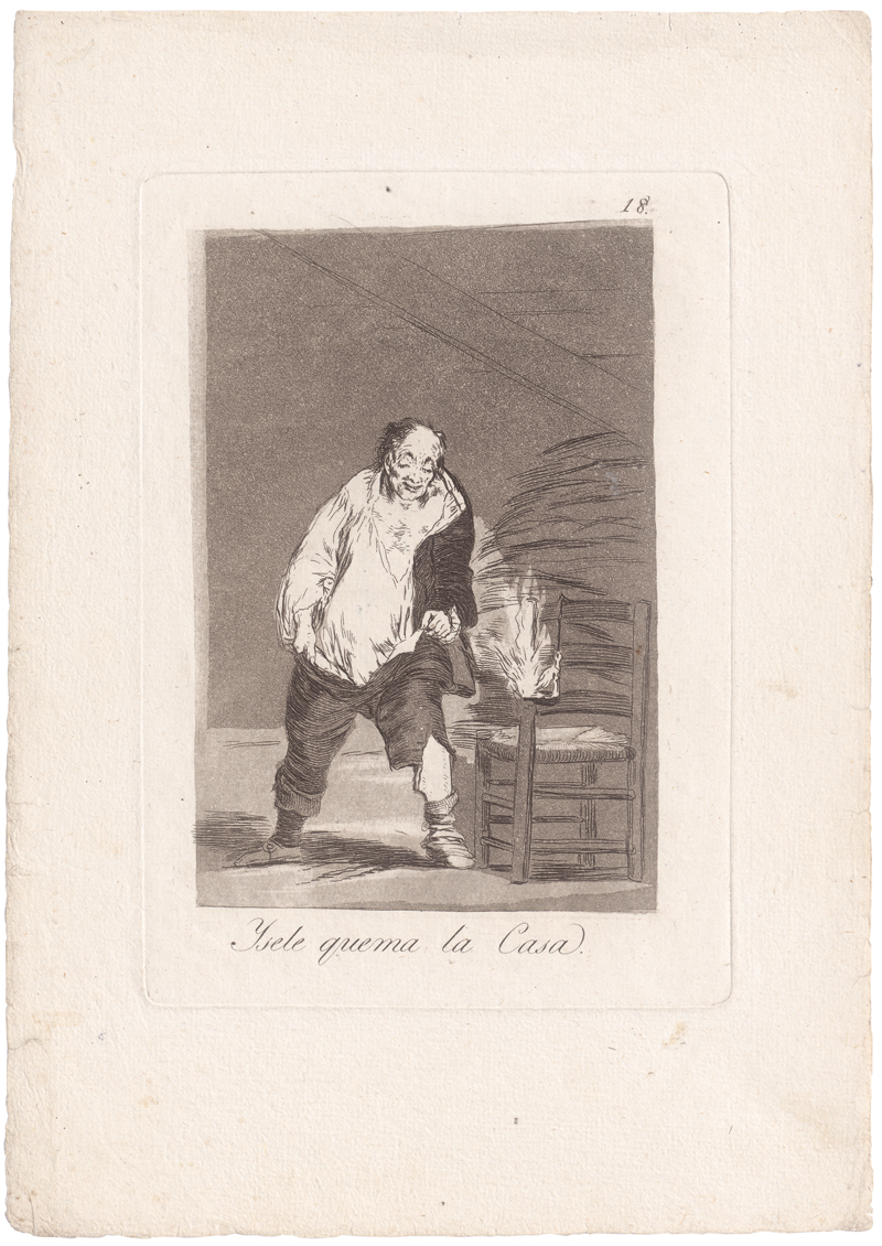 Lot 5240, Auction  128, Goya, Francisco de, Ysele quema la Casa