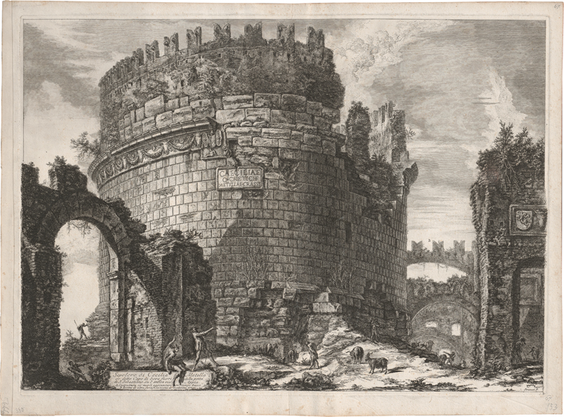 Lot 5269, Auction 128, Piranesi, Giovanni Battista, Sepolcro di Cecilia Metella