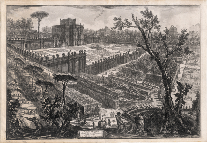 Lot 5274, Auction 128, Piranesi, Giovanni Battista, Villa Panfili fuori di Porta S. Pancrazio