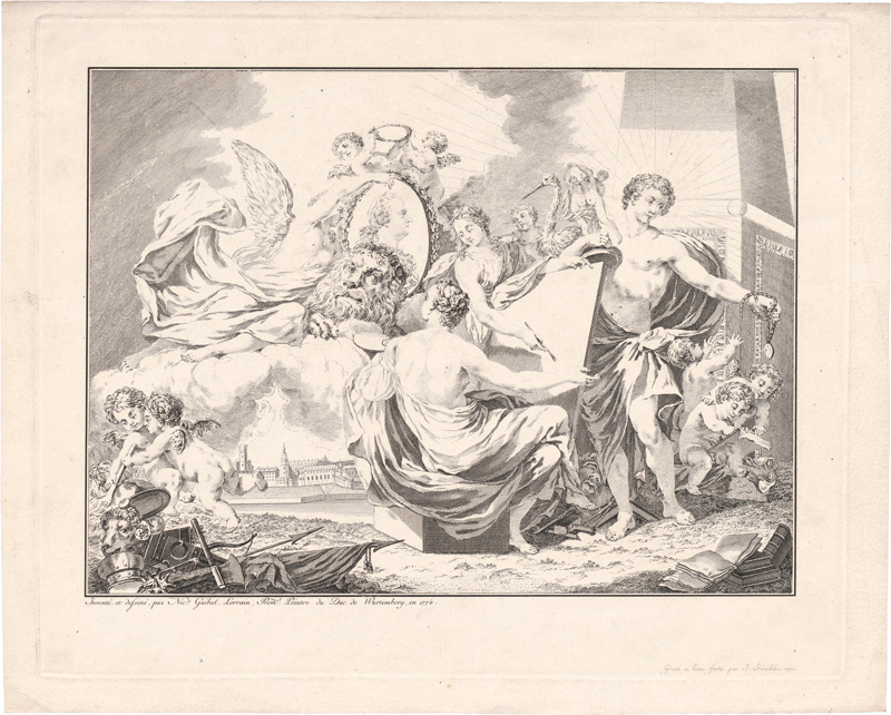 Lot 5289, Auction 128, Störklin, Johann Joseph, Allegorie der Künste
