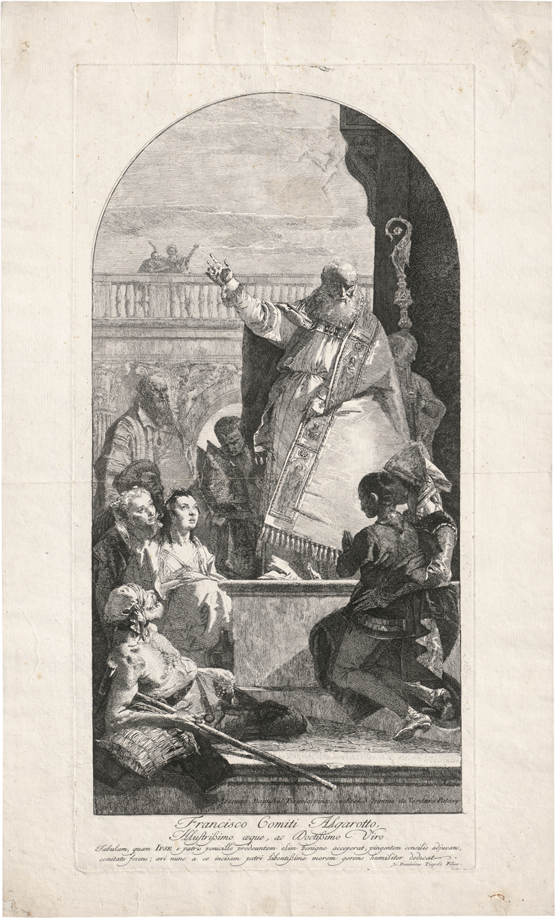 Lot 5292, Auction  128, Tiepolo, Giovanni Domenico, Der hl. Patrick heilt einen Lahmen
