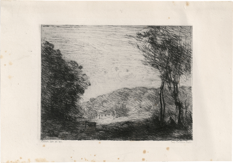 Lot 5299, Auction 128, Corot, Jean-Baptiste-Camille, Campagne boisée