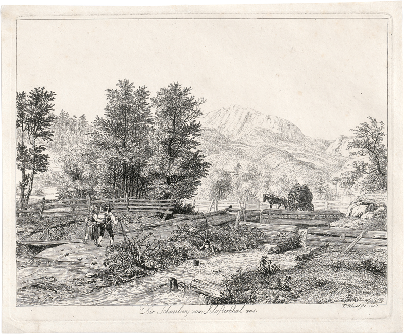 Lot 5301, Auction 128, Erhard, Johann Christoph, Der Schneeberg vom Klosterthal aus