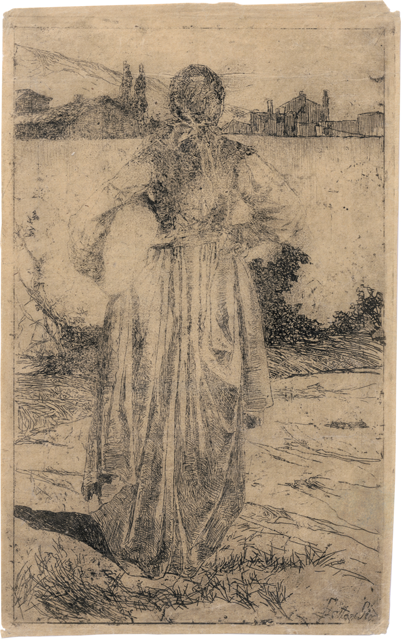 Lot 5304, Auction  128, Fattori, Giovanni, Donna del Gabbro 