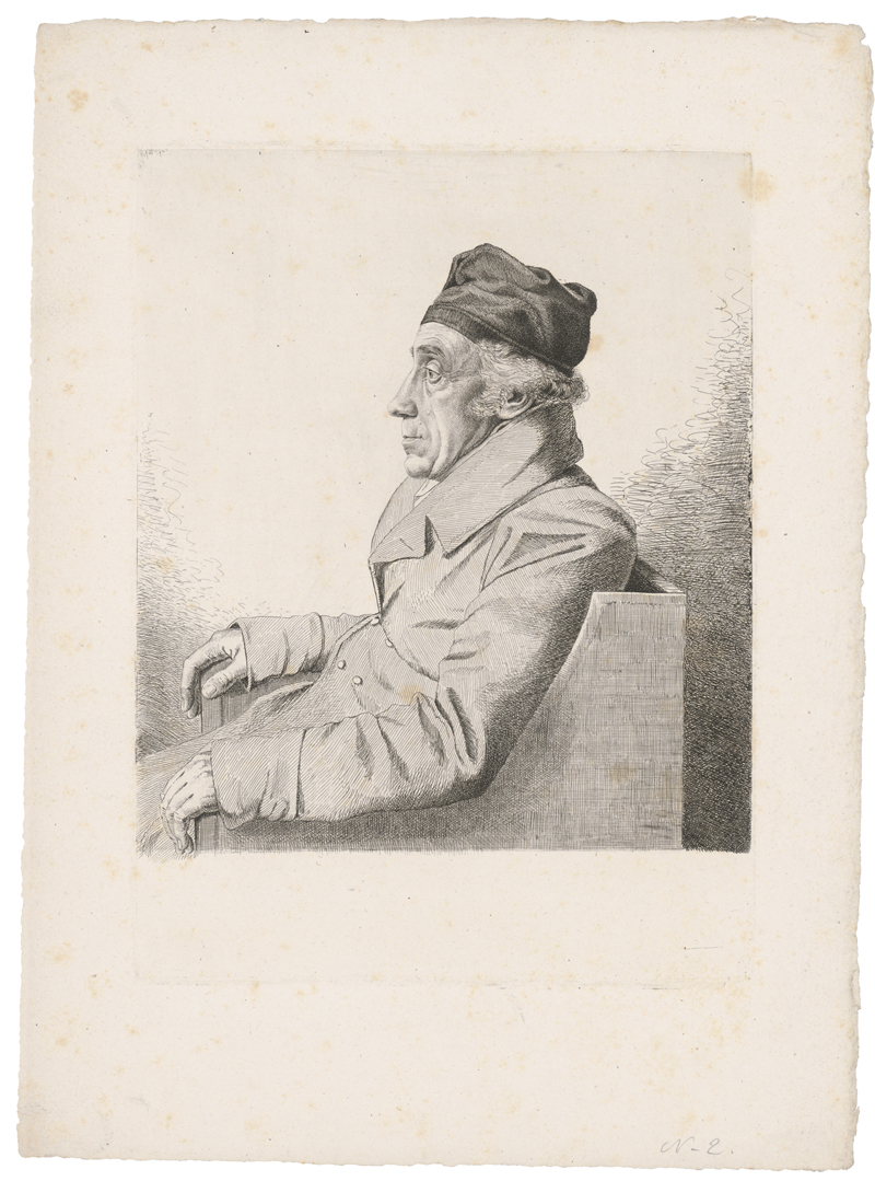 Lot 5310, Auction 128, Grimm, Ludwig Emil, Bildnis Johann Friedrich Blumenbach, im Profil nach links, sitzend