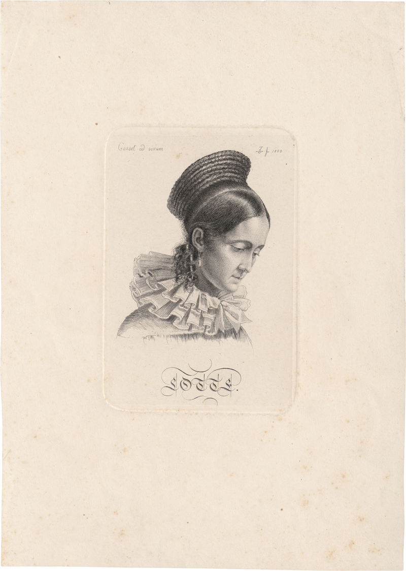 Lot 5311, Auction  128, Grimm, Ludwig Emil, Bildnis Lotte Grimm