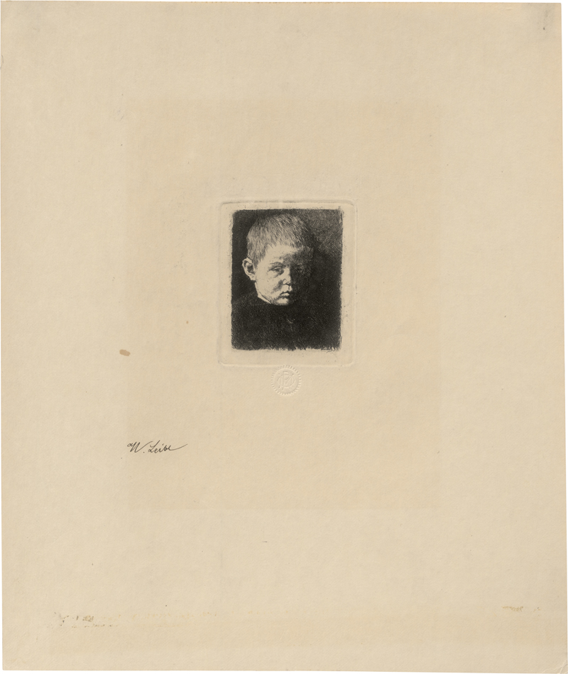 Lot 5330, Auction  128, Leibl, Wilhelm, Bildnis eines Knaben