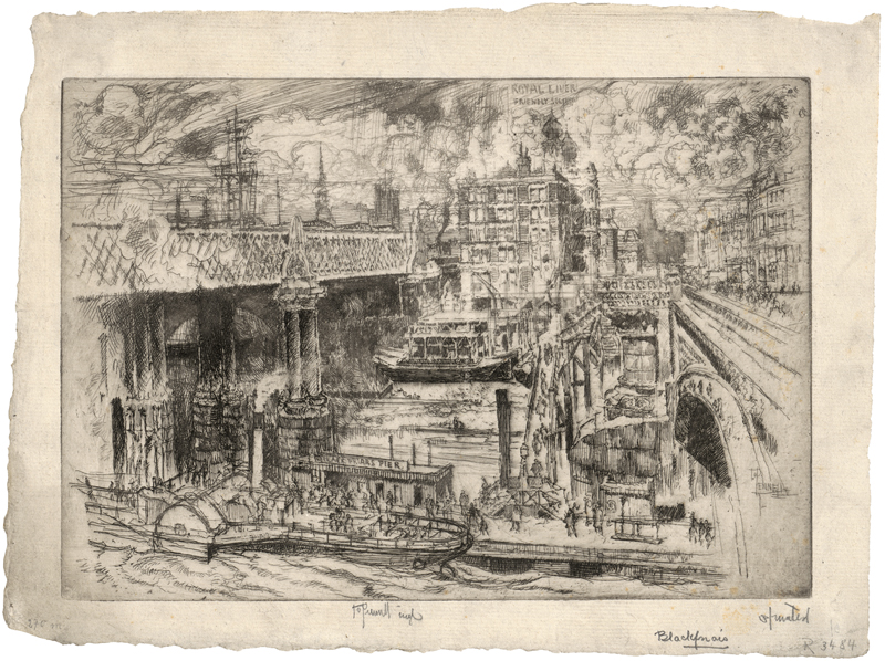 Lot 5342, Auction  128, Pennell, Joseph, Blackfriars Bridge