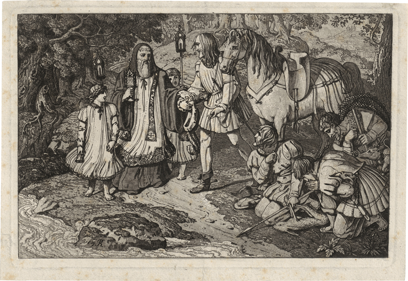 Lot 5349, Auction 128, Russ, Carl, Rudolf von Habsburg überlässt dem Priester sein Pferd