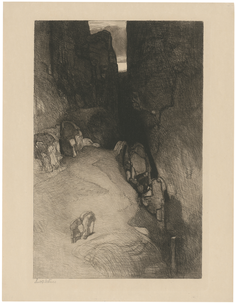 Lot 5360, Auction  128, Jettmar, Rudolf, Felsschlucht
