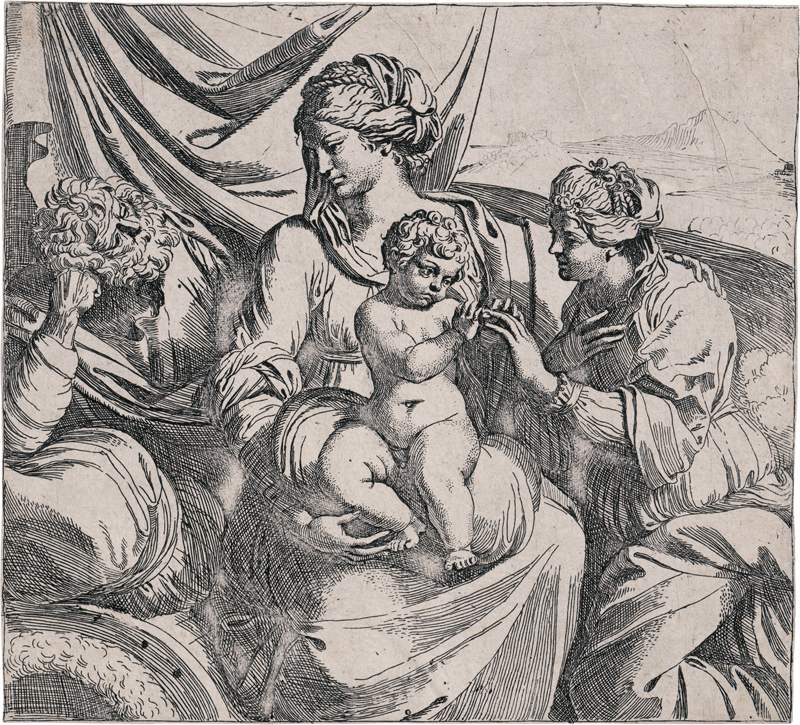 Lot 5399, Auction  128, Badalocchio, Sisto, Die mystische Vermählung der hl. Katharina von Alexandria 