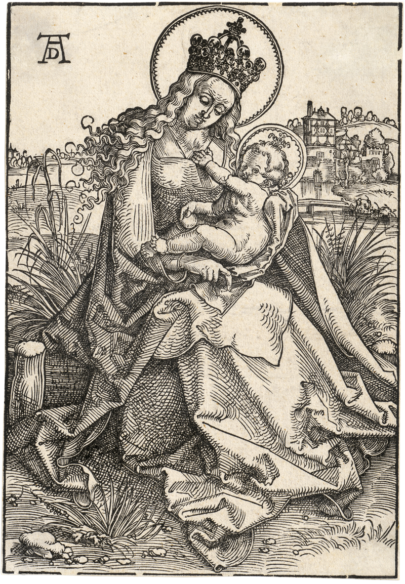 Lot 5400, Auction  128, Baldung, Hans, Die Jungfrau mit dem Kind auf der Rasenbank