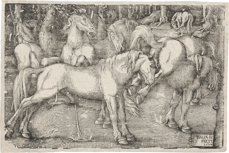 Lot 5401, Auction 128, Baldung, Hans, Die sechs Pferde