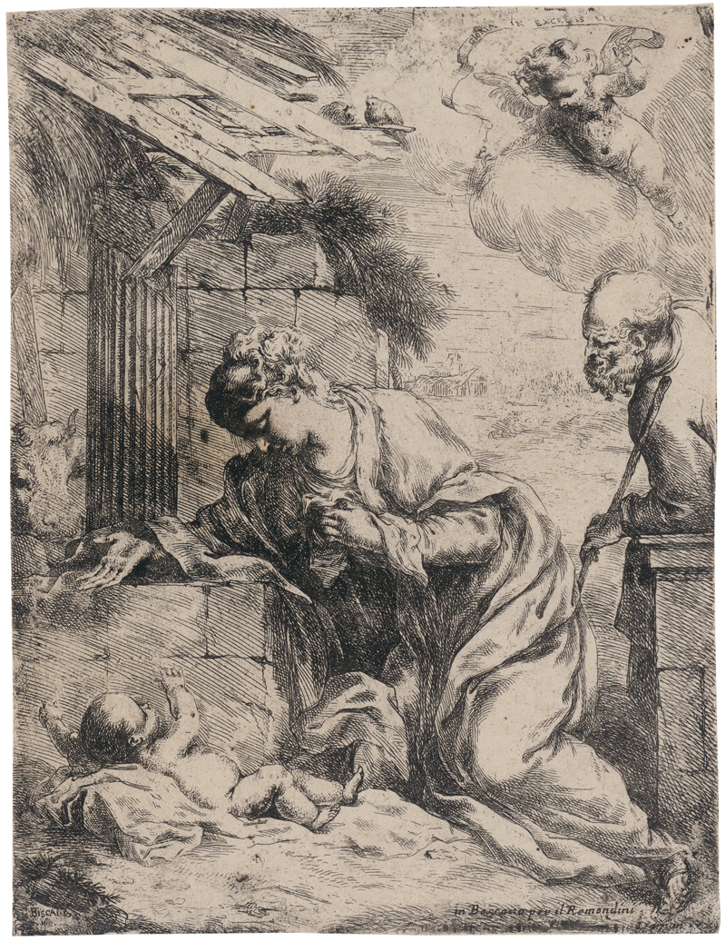 Lot 5415, Auction 128, Biscaino, Bartolomeo, Die Jungfrau und der hl. Josef, das Christkind verehrend