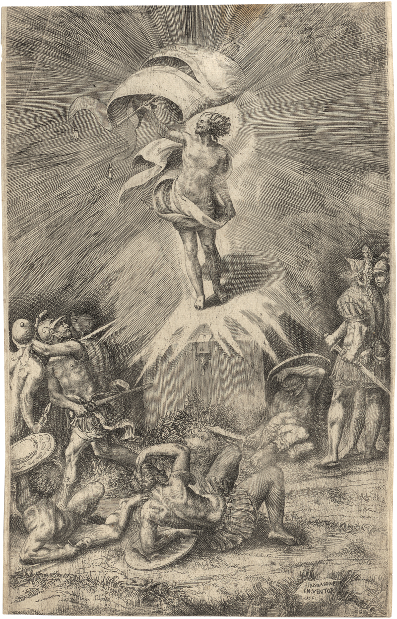 Lot 5417, Auction 128, Bonasone, Giulio, Auferstehung Christi