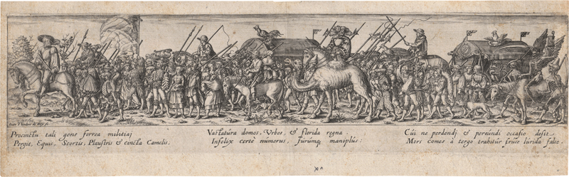 Lot 5426, Auction  128, Bry, Jan Theodor de, Die marschierenden Soldaten mit Munitionswagen