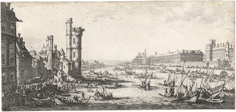 Lot 5431, Auction  128, Callot, Jacques, Vue du Louvre