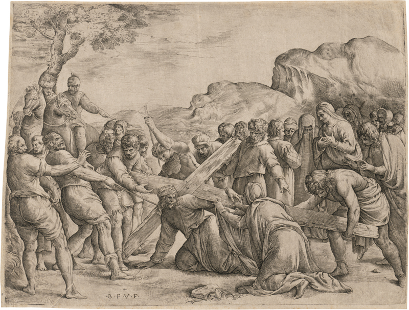 Lot 5476, Auction  128, Franco, Giovanni Battista, Die Kreuztragung