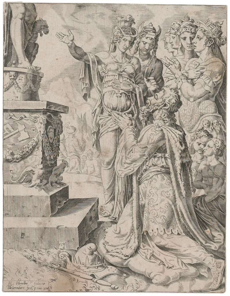 Lot 5515, Auction 128, Heemskerck, Maerten van - nach, Salomons Götzendienst