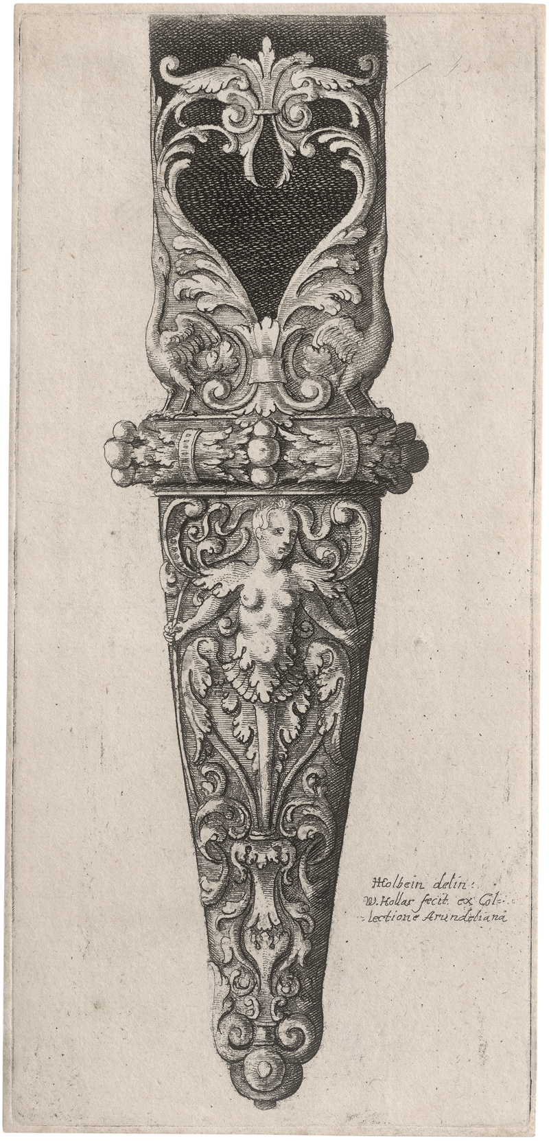 Lot 5519, Auction 128, Hollar, Wenzel, Unterer Theil einer verzierten Dolchscheide