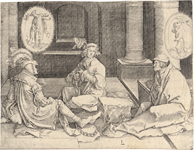 Lot 5539, Auction 128, Leyden, Lucas van, Joseph deutet die Träume im Kerker