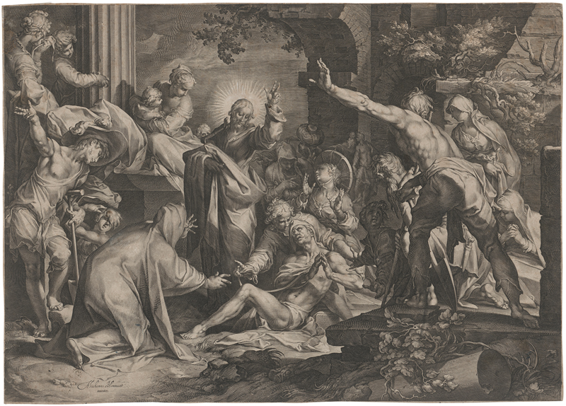 Lot 5566, Auction 128, Muller, Jan Harmensz., Die Auferweckung des Lazarus