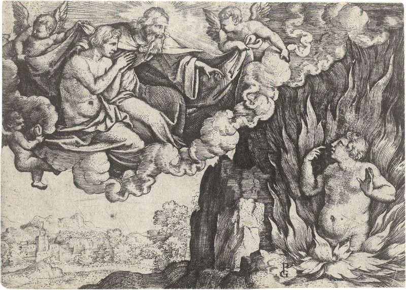Lot 5576, Auction  128, Pencz, Georg, Die Parabel des reichen Mannes und des armen Lazarus
