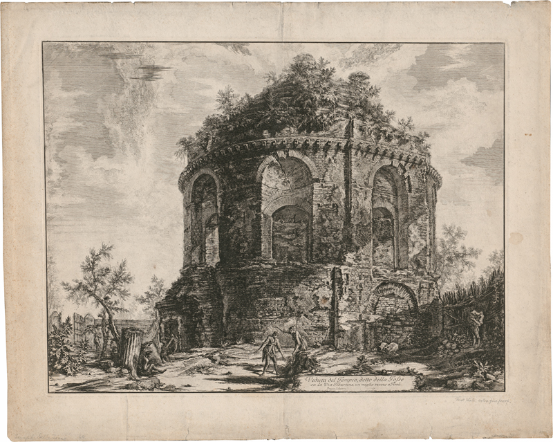 Lot 5584, Auction 128, Piranesi, Giovanni Battista, Veduta del Tempio, detto della Tosse