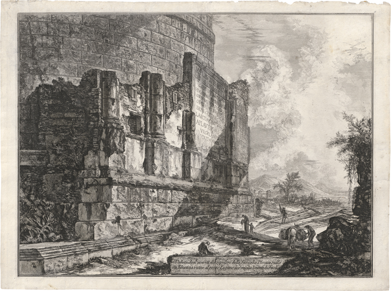 Lot 5585, Auction 128, Piranesi, Giovanni Battista, Veduta degl'avanzi del sepolcro della famiglia Plauzia