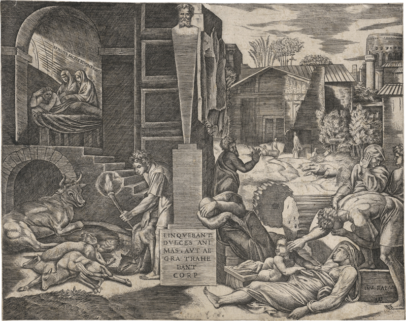 Lot 5591, Auction  128, Raimondi, Marcantonio, Il Morbetto - Die phrygische Pest