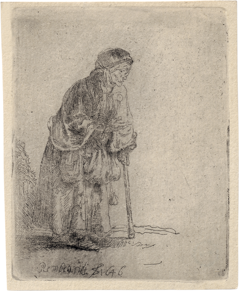 Lot 5601, Auction 128, Rembrandt Harmensz. van Rijn, Alte Bettlerin