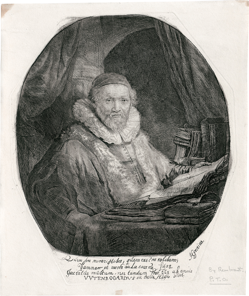 Lot 5608, Auction 128, Rembrandt Harmensz. van Rijn, Bildnis des Jan Uijtenbogaert