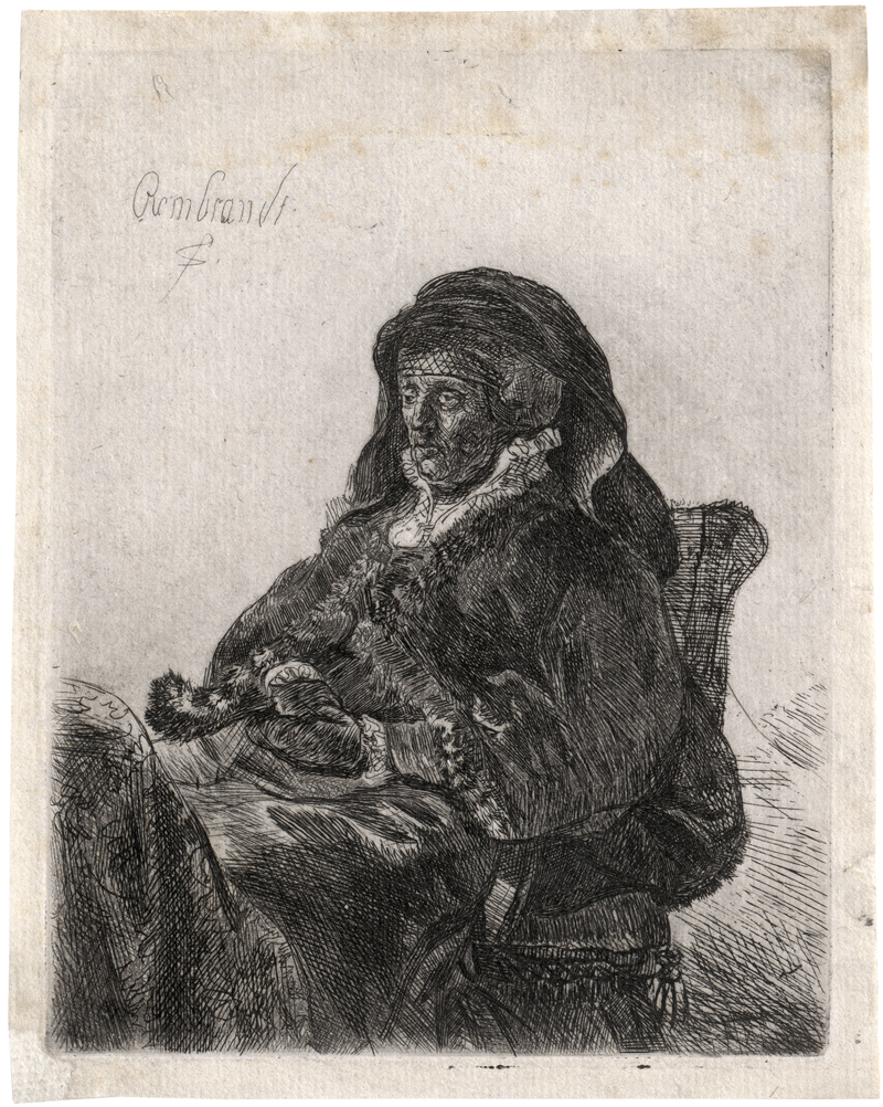 Lot 5610, Auction 128, Rembrandt Harmensz. van Rijn - Schule, Rembrandts Mutter mit dunklen Handschuhen