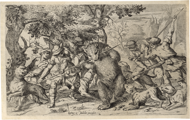 Lot 5618, Auction 128, Sadeler, Justus, Bärenjagd