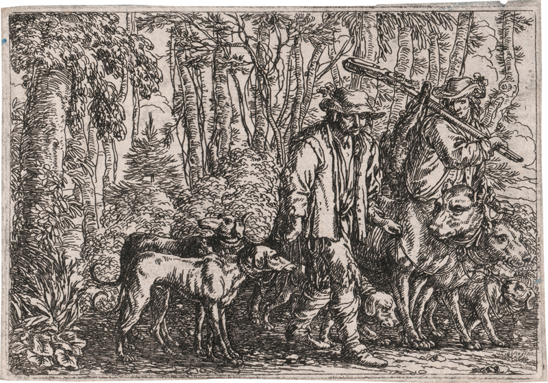 Lot 5639, Auction 128, Umbach, Jonas, Zwei Jäger auf dem Heimweg