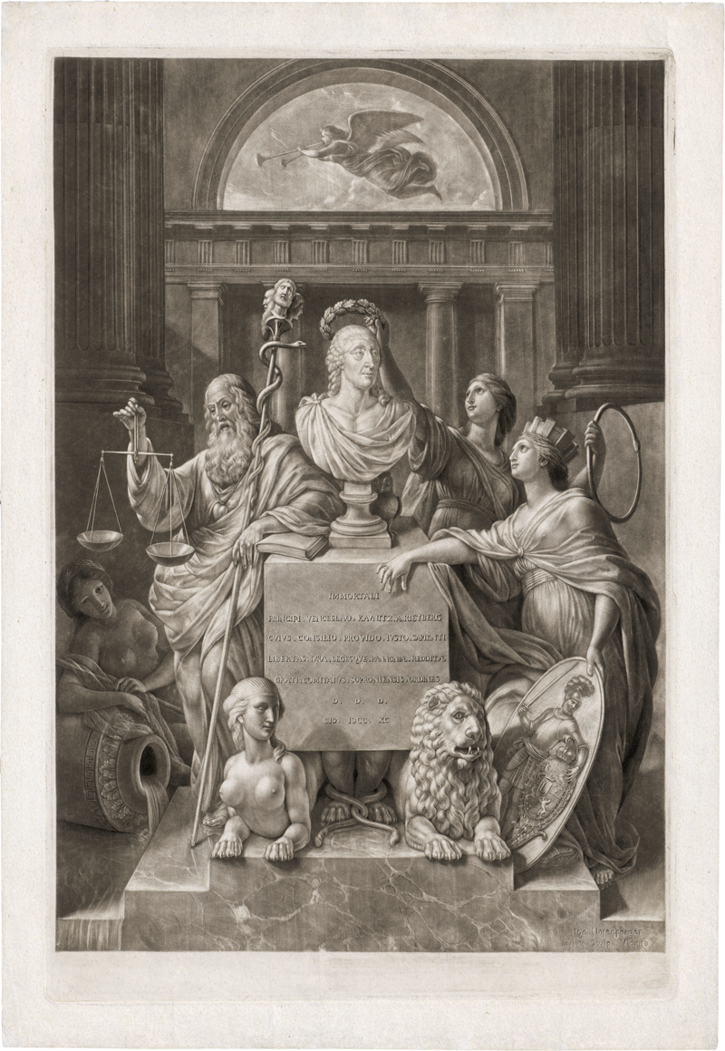 Lot 5641, Auction 128, Unterberger, Ignaz, Allegorie auf den Reichsfürsten Kaunitz